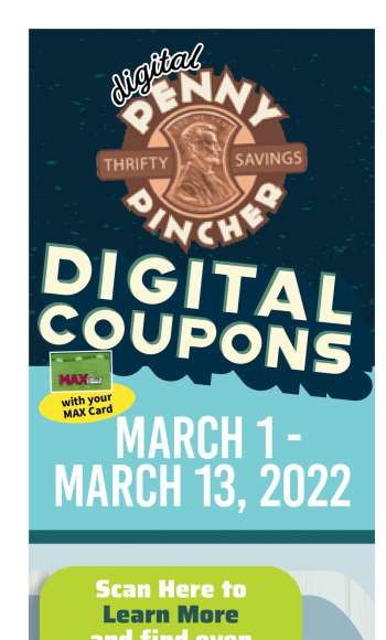 Digital coupon graphic for County Market.