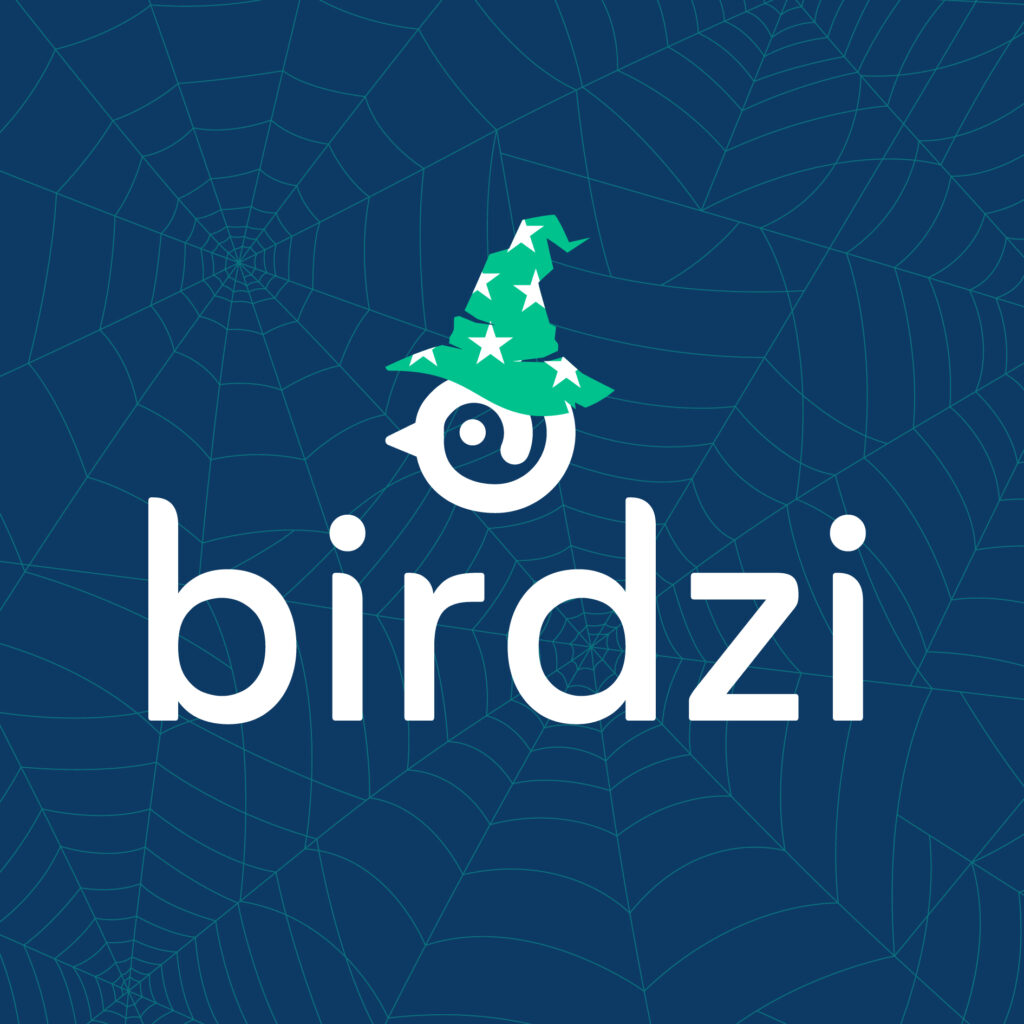 Birdzi logo — Halloween edition